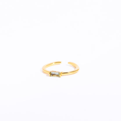 Baguette Birthstone Ring