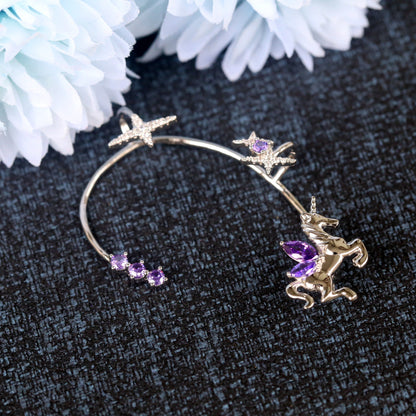 🌊Summer Hot Sale✨Fairy Non-piercing Stellar Unicorn Ear Cuffs