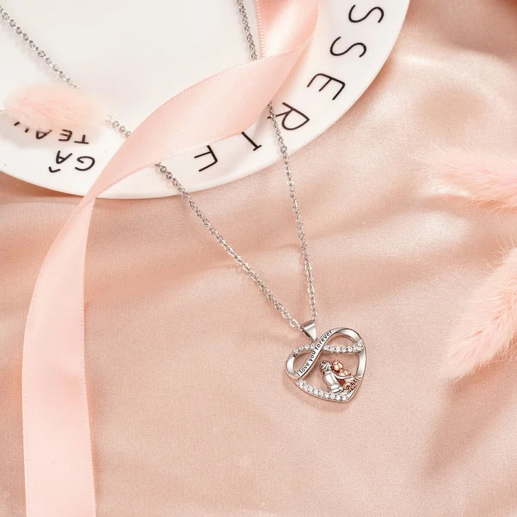 🌊Summer Hot Sale✨For Granddaughter - I Love You Forever Heart Necklace