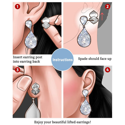 Magic Earring Back Lifters For Stretched Earlobes
