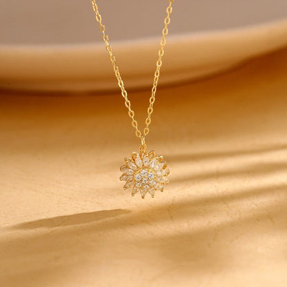 Spinning Sunflower Necklace