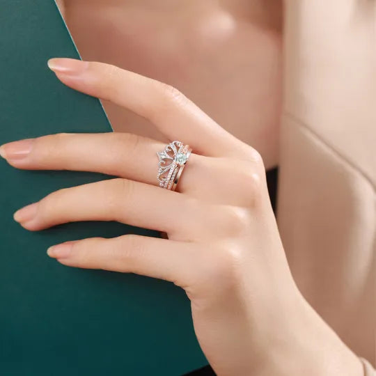 For Granddaughter - Straighten Your Crown 2-in-1 Crown Ring
