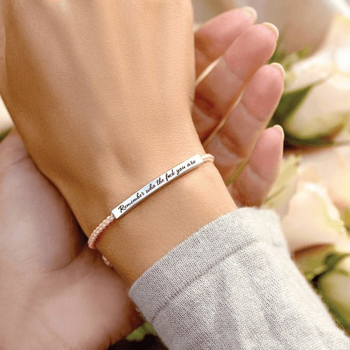 Remember Who The Fuck You're Tube Bracelet