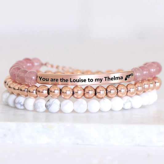 FOR FRIEND - RIDE OR DIE BEAD LETTERING BRACELET