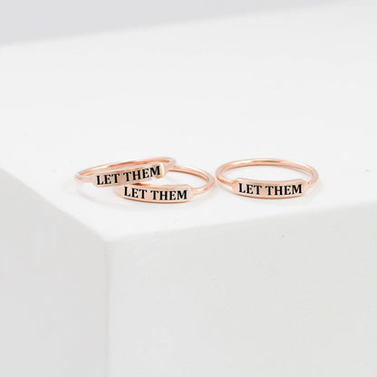 [IMMEDIATE 49% DISCOUNT🛒] - LET THEM DAINTY BAR RING 140 reviews