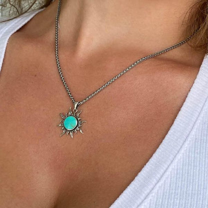Turquoise Sun Necklace