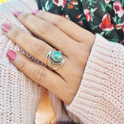 Genuine Turquoise Ring, Wonderful Gift