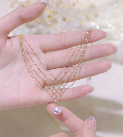 Mermaid Necklace with Pearl
