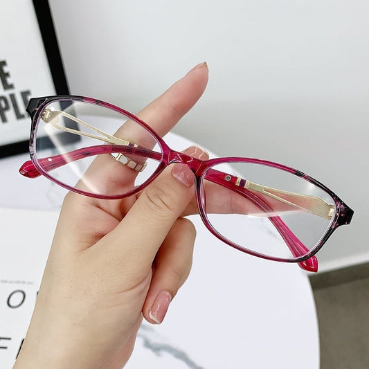 WOMEN'S FASHION LIGHTWEIGHT METAL ANTI-BLUE LIGHT READING GLASSES