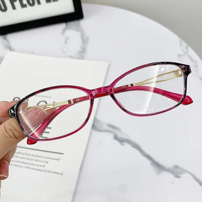 WOMEN'S FASHION LIGHTWEIGHT METAL ANTI-BLUE LIGHT READING GLASSES