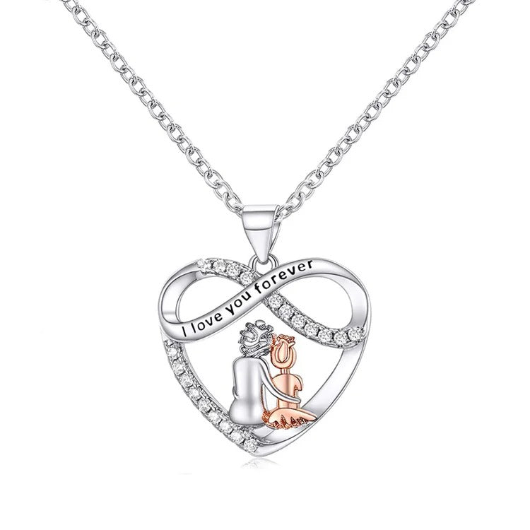 🌊Summer Hot Sale✨For Granddaughter - I Love You Forever Heart Necklace