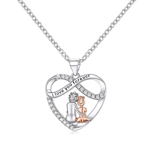 🌊Summer Hot Sale✨For Granddaughter - I Love You Forever Heart Necklace