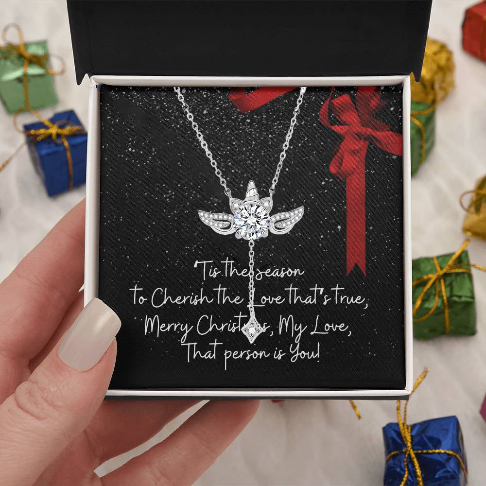 BLACK FRIDAY SALE 60% OFF✨RED RIBBON |Fantasy wing unicorn necklace