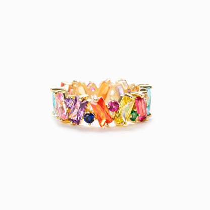 Promise Ring Broken Pieces of Rainbow Ring