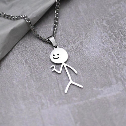MIDDLE FINGER OR HALF LOVE NECKLACE