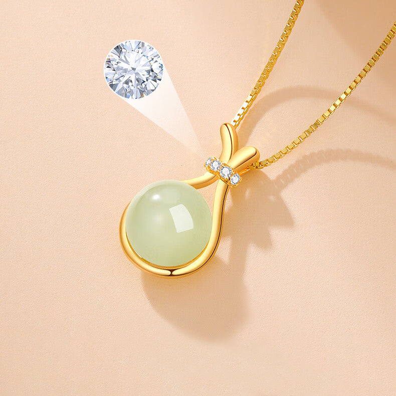 High-end Elegant Lucky Bag Clavicle Pendant Necklace