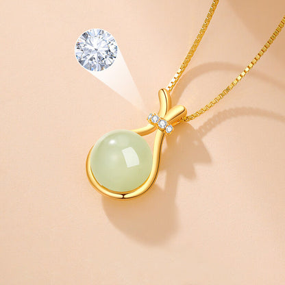 High-end Elegant Lucky Bag Clavicle Pendant Necklace