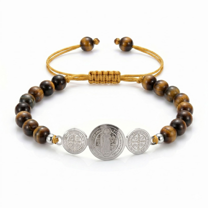 Strength & Faith Natural Stone Bracelet