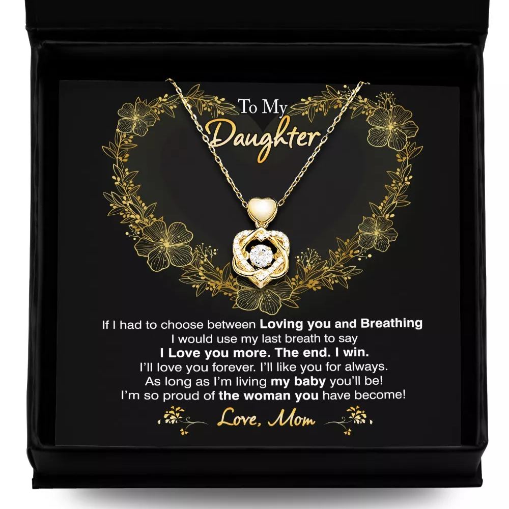 To My Daughter - I Love You More Necklace