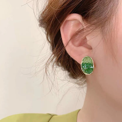 Crystal Color Changing Irregular Earrings