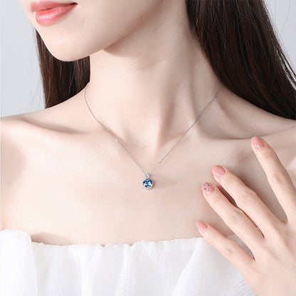 Heart of the Sea 925 Sterling Silver Necklace Earring Bracelet Set