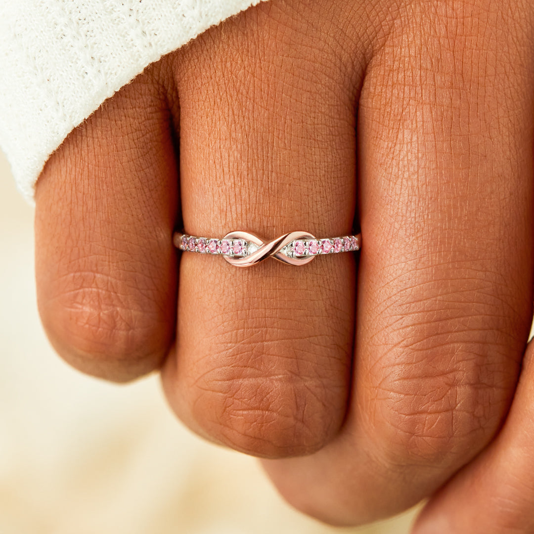 Everything Is Nothing With A Twist Infinity Band Ring