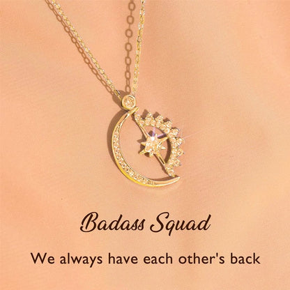 To My Badass Squad Necklace - We always have each other's back👩‍❤️‍👩