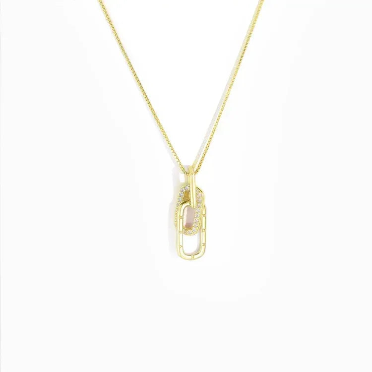 FOR UNBIOLOGICAL SISTER - WE ARE FOREVER LINKED TOGETHER INTERLOCKING NECKLACE