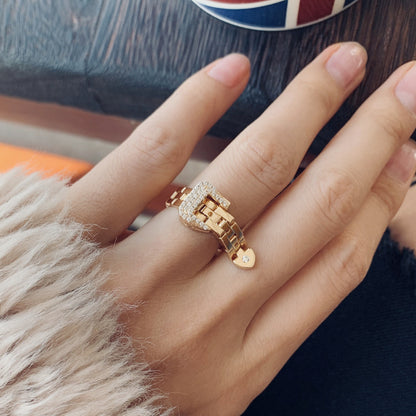 Fashionable Adjustable Buckle Ring