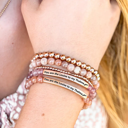 FOR FRIEND - RIDE OR DIE BEAD LETTERING BRACELET