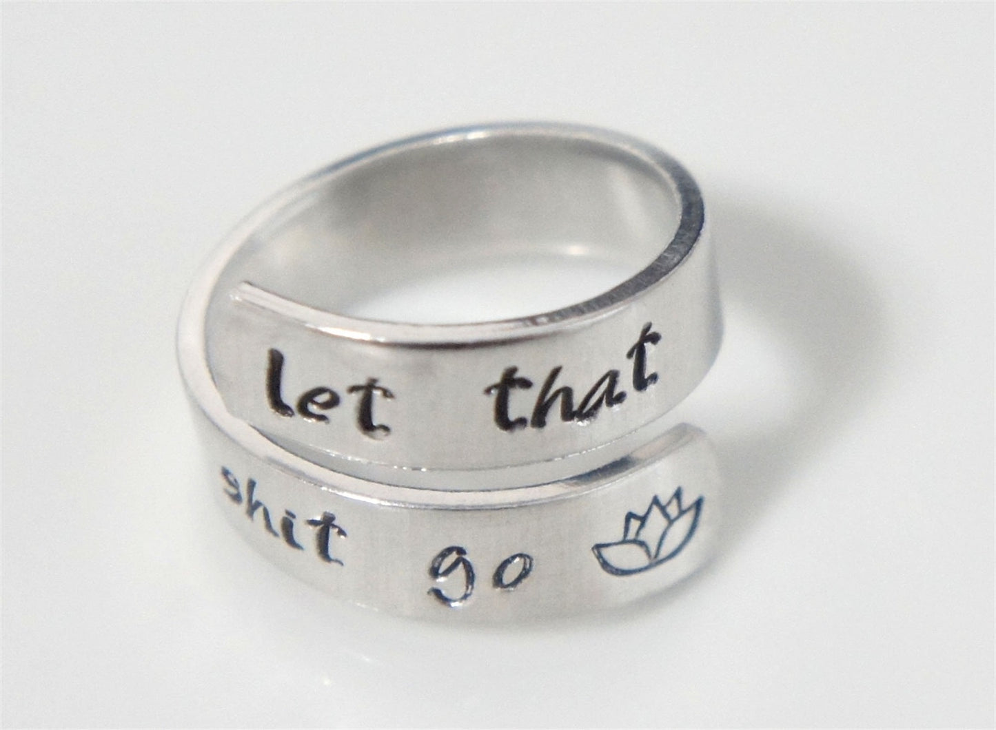 Interesting Inspirational Gift. Motivational Ring. Wrap Ring