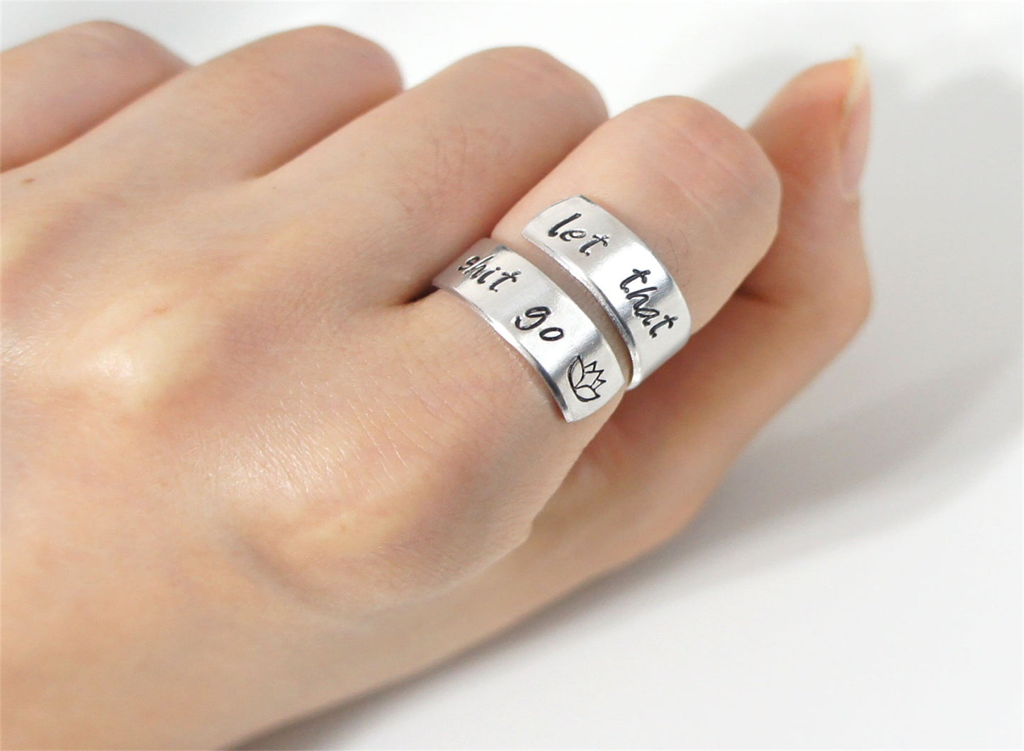 Interesting Inspirational Gift. Motivational Ring. Wrap Ring