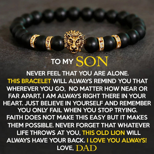 Lion Bracelet - Son Dad