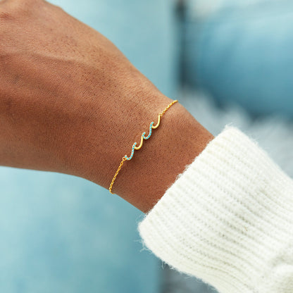 To My Besties For Life Wave Friendship Bracelet