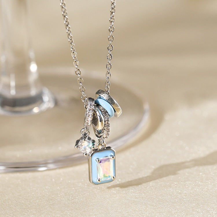 Crystal Aurora Rock Candy Necklace