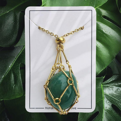 🎁2023 Crystal Stone Holder Necklace- Free (Crystal) Gift Included🎁