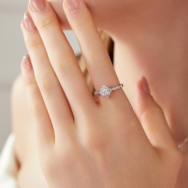 -Rose Mosamite Ring