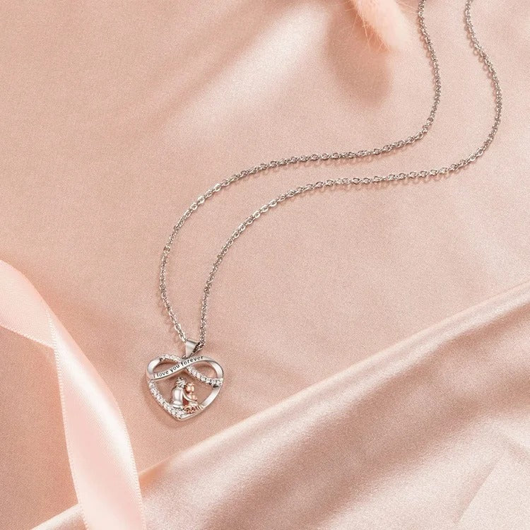 🌊Summer Hot Sale✨For Granddaughter - I Love You Forever Heart Necklace