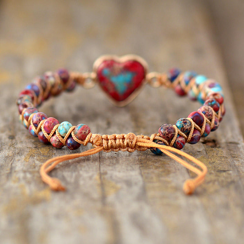 PASSIONATE HEART JASPER BRACELET