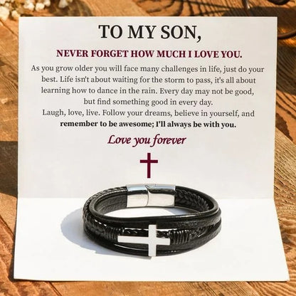 🌊Summer Hot Sale✨To My Son Love You Forever Bracelet