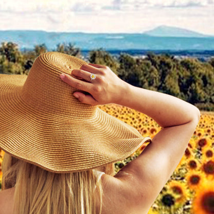 I Would Change The World For My Granddaughter Sunflower Ring