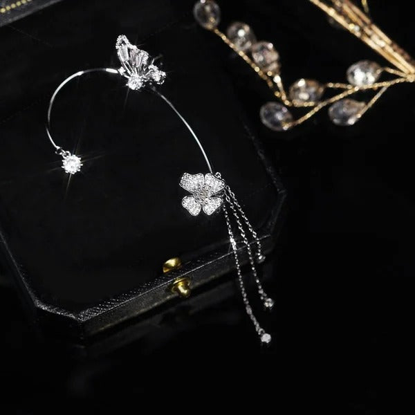 -Butterfly Tassel Style Zircon Earrings | Perfect Gift🎁