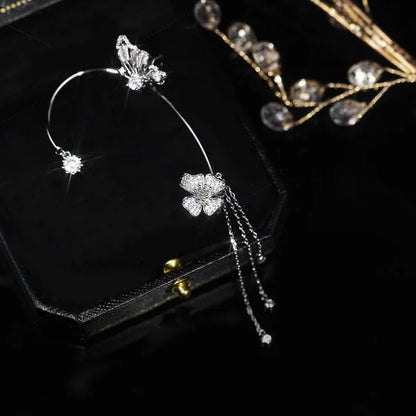 -Butterfly Tassel Style Zircon Earrings | Perfect Gift🎁