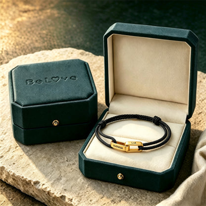 Mother&Son Connected By Heart Custom Name Bond Bracelet