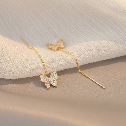 Shiny Fantasy Butterfly Earrings