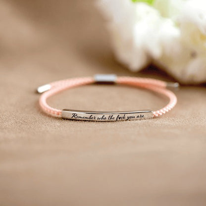 Remember Who The Fuck You're Tube Bracelet