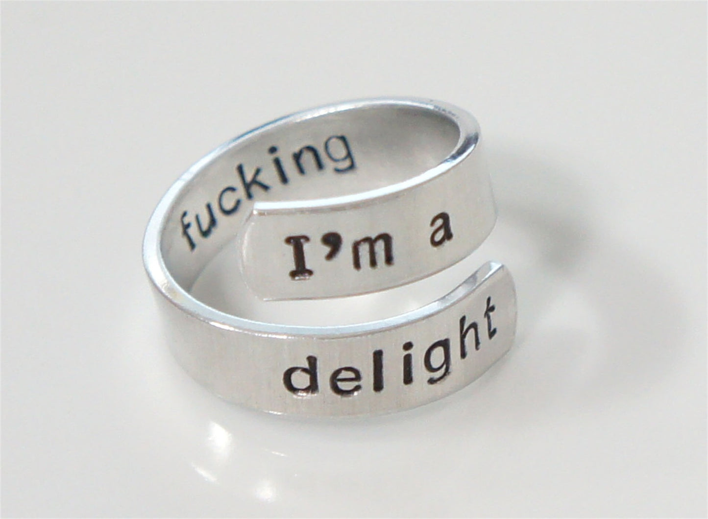 Interesting Inspirational Gift. Motivational Ring. Wrap Ring