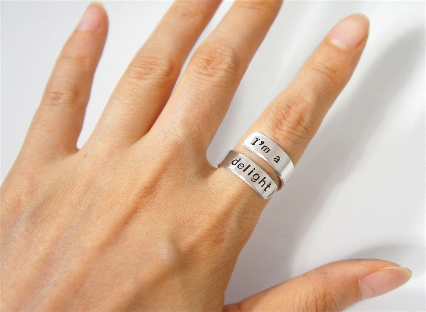 Interesting Inspirational Gift. Motivational Ring. Wrap Ring