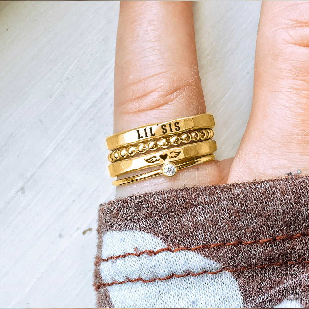 FOR MEMORIAL - S925 I WILL LOVE YOU FOR EVERY SECOND OF MINE CUSTOM NAME WINGS RING