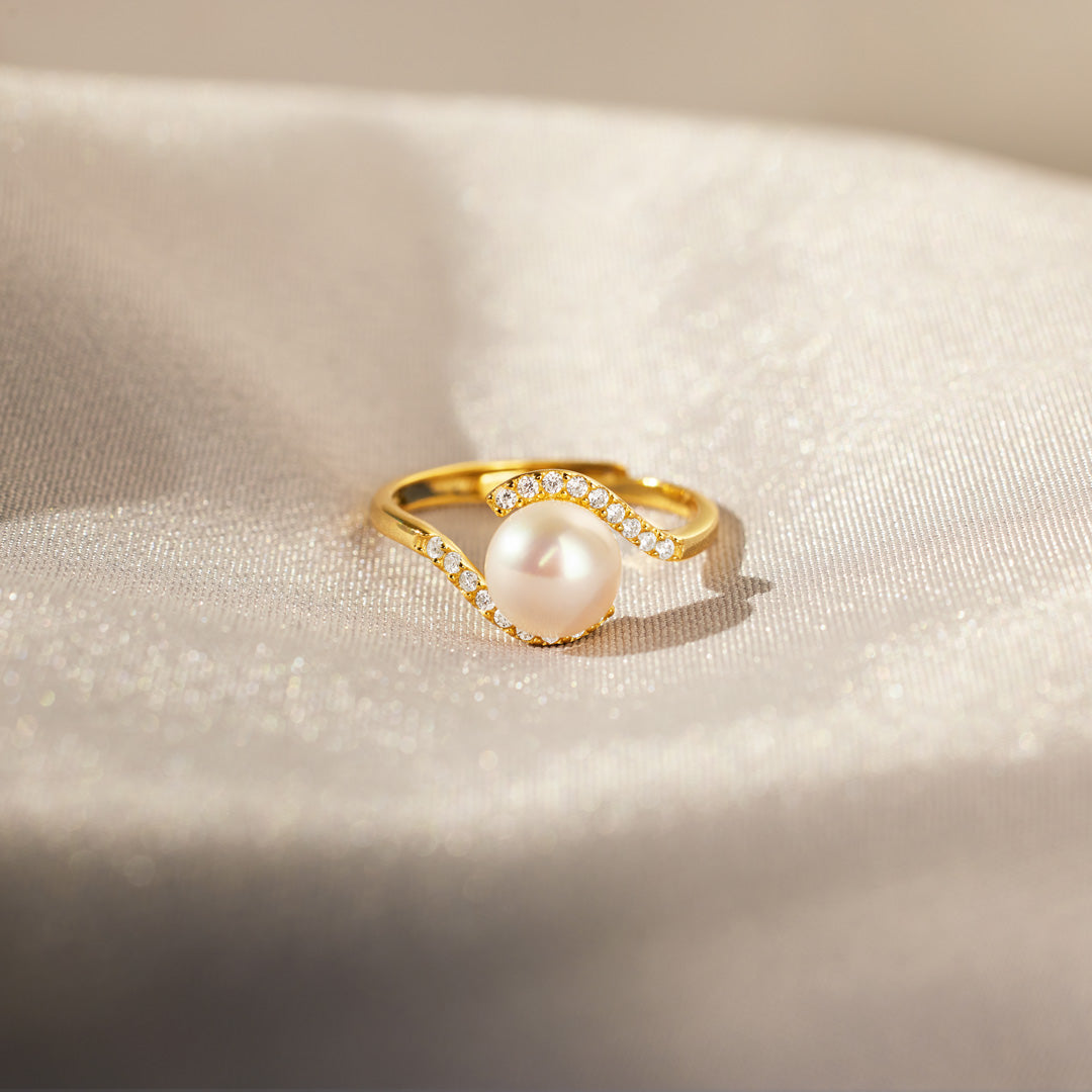 You're The Best Thing To Ever Happen To Me Pearl Wrapped Ring